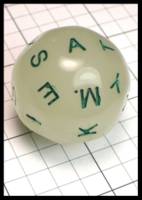 Dice : Dice - 26D - Alphabet Dice Glow in the Dark - Dark Ages